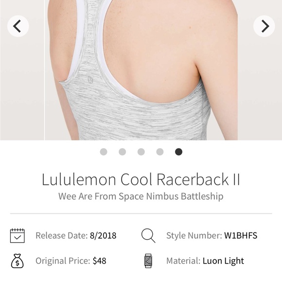 Lululemon Cool Racerback II - Picture 2 of 8